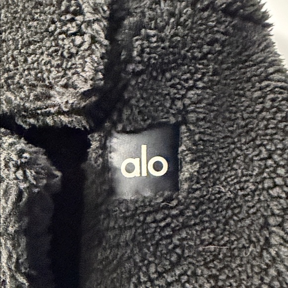 ALO Yoga Black Teddy Coat - Picture 5 of 5